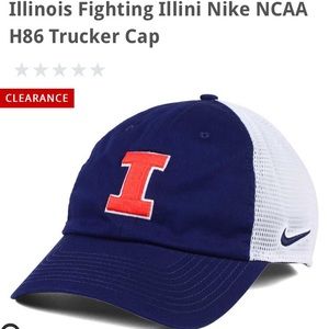 Illinois Fighting Illini NIKE trucker hat NWT